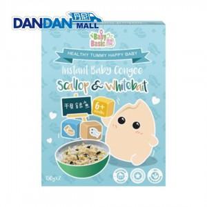 Baby Basic 寶寶百味｜有機米米粥系列｜干貝銀魚味｜150g 共2包｜DD1600